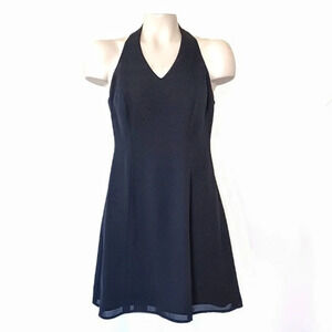 LAUNDRY Shelli Segal Vintage 90s Halter Dress Petite Whimsigoth Fairycore Y2K